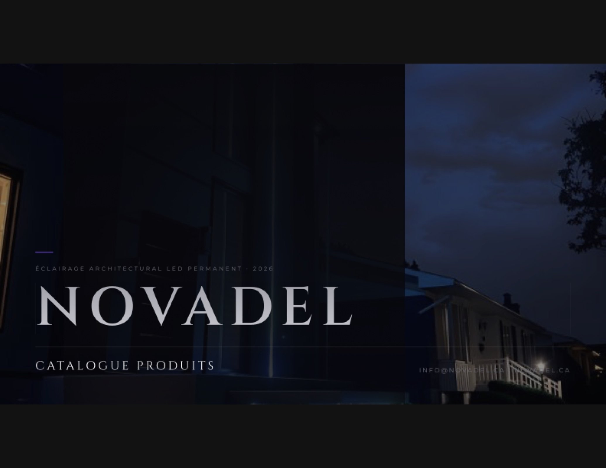 Couverture du catalogue produits NovaDEL 2026